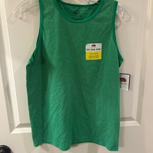 NWT Boys Fruit of the Loom Green Tank Top Size XL